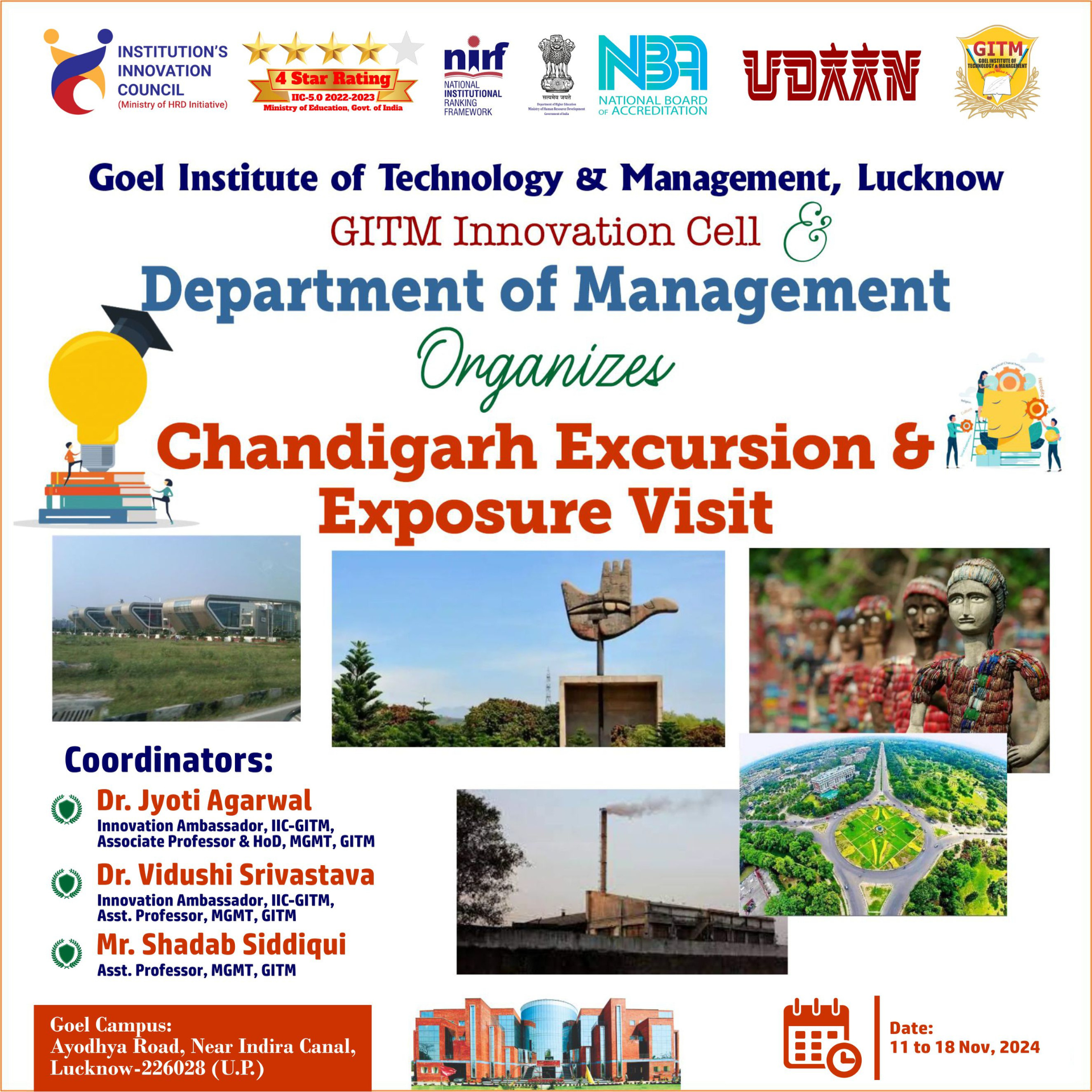 Industrial Tour to Chandigarh